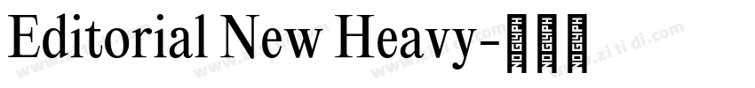 Editorial New Heavy字体转换